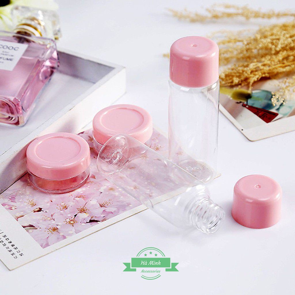 (COMBO 3 BỘ) CHIẾT MỸ PHẨM DU LỊCH 7 MÓN,CHAI LỌ MINI TIỆN LỢI,Gọn Nhẹ Mang Theo Du Lịch