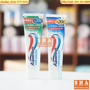 Kem đánh răng Aquafresh 140g+20g nội địa Nhật Bản