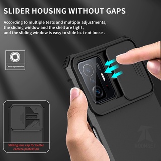 Ốp Điện Thoại Siêu Mỏng Chống Sốc Có Thanh Trượt Bảo Vệ Camera Cho Xiaomi 11T / 11T Pro / 11 Lite 5G NE / Redmi Note 10 Pro / 8 Pro