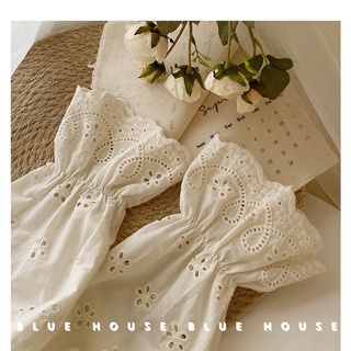 Áo Nữ Tay Dài Cổ Chữ V Phối Ren Phong Cách Hàn Quốc Baju Baju Wanita Lengan Panjang