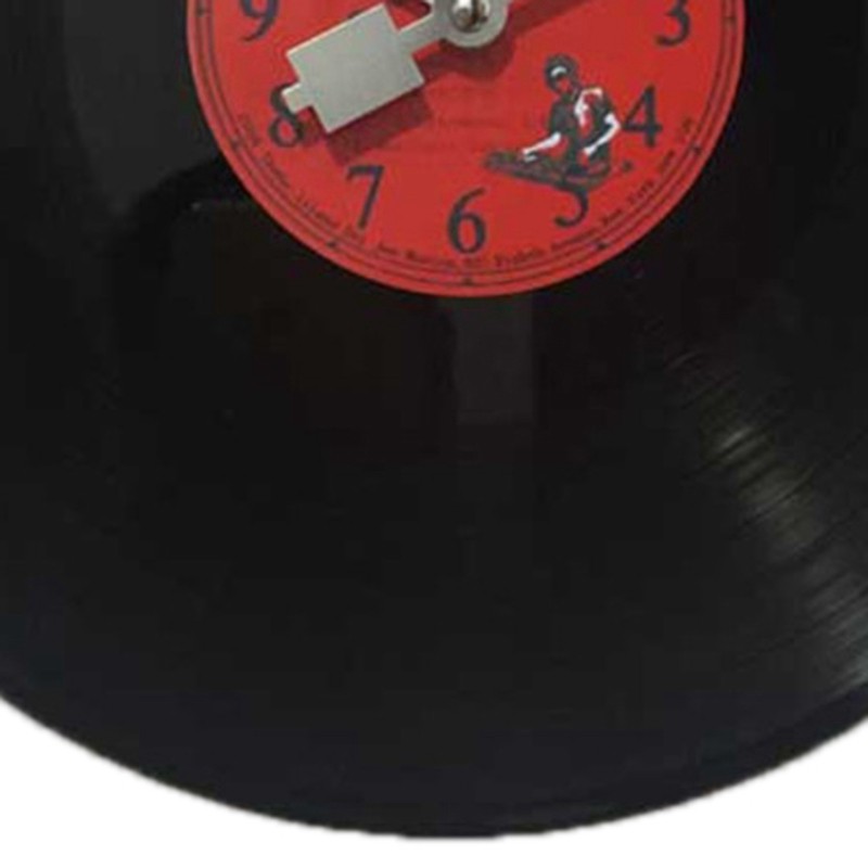 💖Đồng hồ treo trang trí tường hình đĩa than ghi âm Vinyl kiểu dáng cổ châu Âu