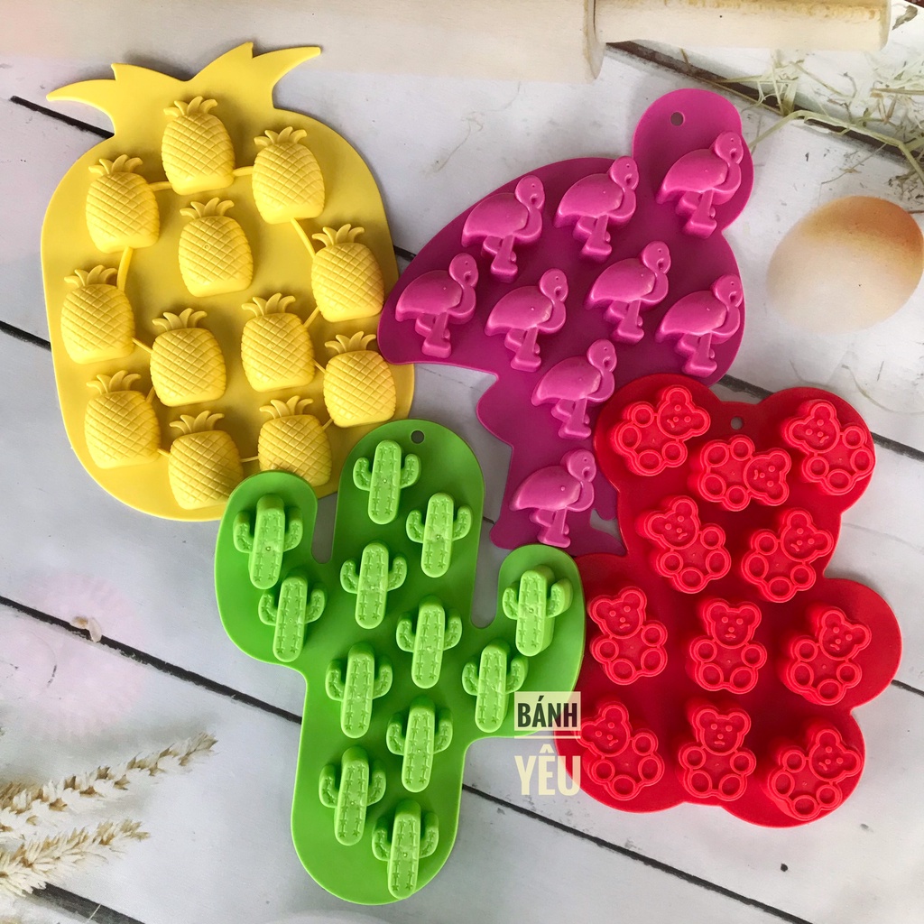 Khuôn Làm Thạch, Kẹo Silicon Mẫu Mới Đa Dạng  (BGTC)
