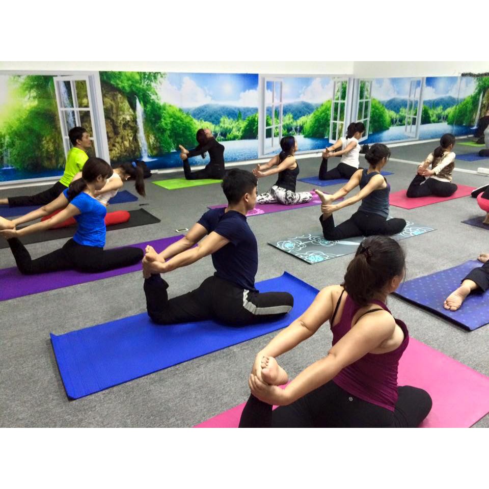 Ảnh Thảm tập yoga, gym đàn hồi, thảm yoga chống trượt, dày Chính hãng Amalife 3