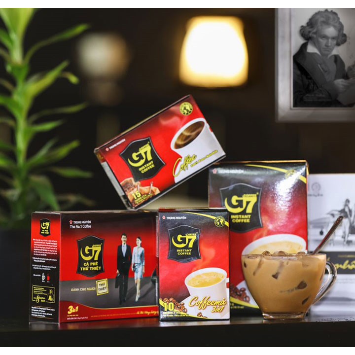 Cafe G7 Hòa Tan 3 in 1 Trung Nguyên Hộp 18 Gói & 21 gói | Shopee Việt Nam