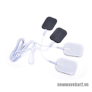 (Hàng Mới) Dây Cáp Điện Với 4 Miếng Dán Cho Máy Massage Jack 2.5mm