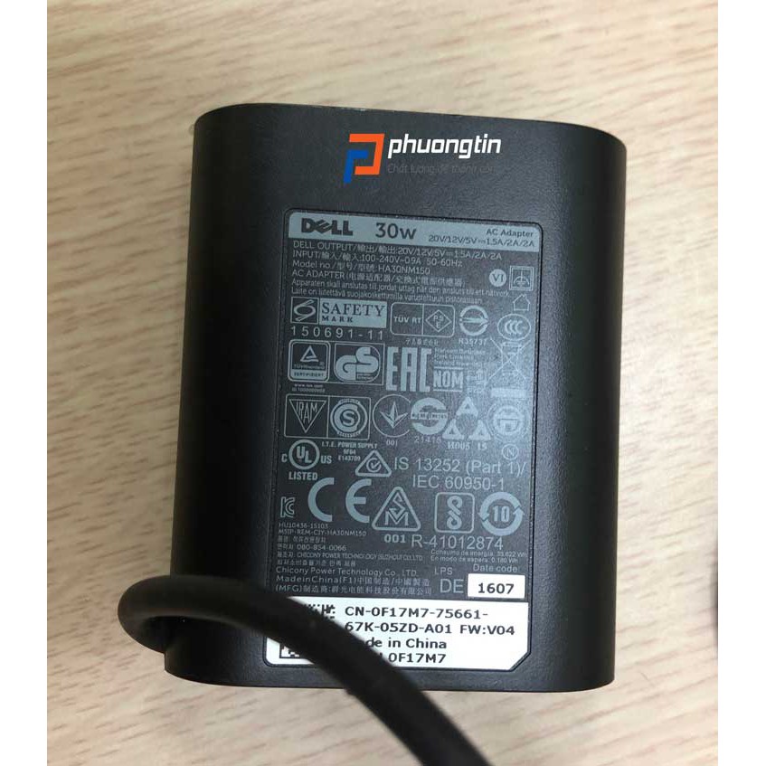 Adapter sạc zin Dell USB Type C 30W 45W 65W 90W 130W dành cho laptop Dell |  Shopee Việt Nam