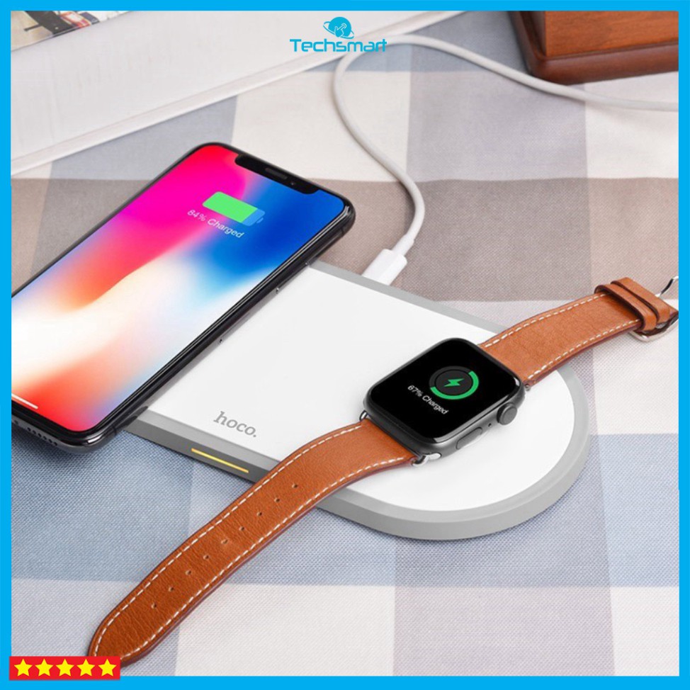 Bộ sạc không dây 2in1 Hoco CW20 - Nhựa ABS chống cháy cao cấp - BH 12 ...