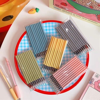 2Pens+10 Refills Bút Bi Mực Đen Ngòi 0.5Mm Thay Thế Cho Văn Phòng / Trường Học