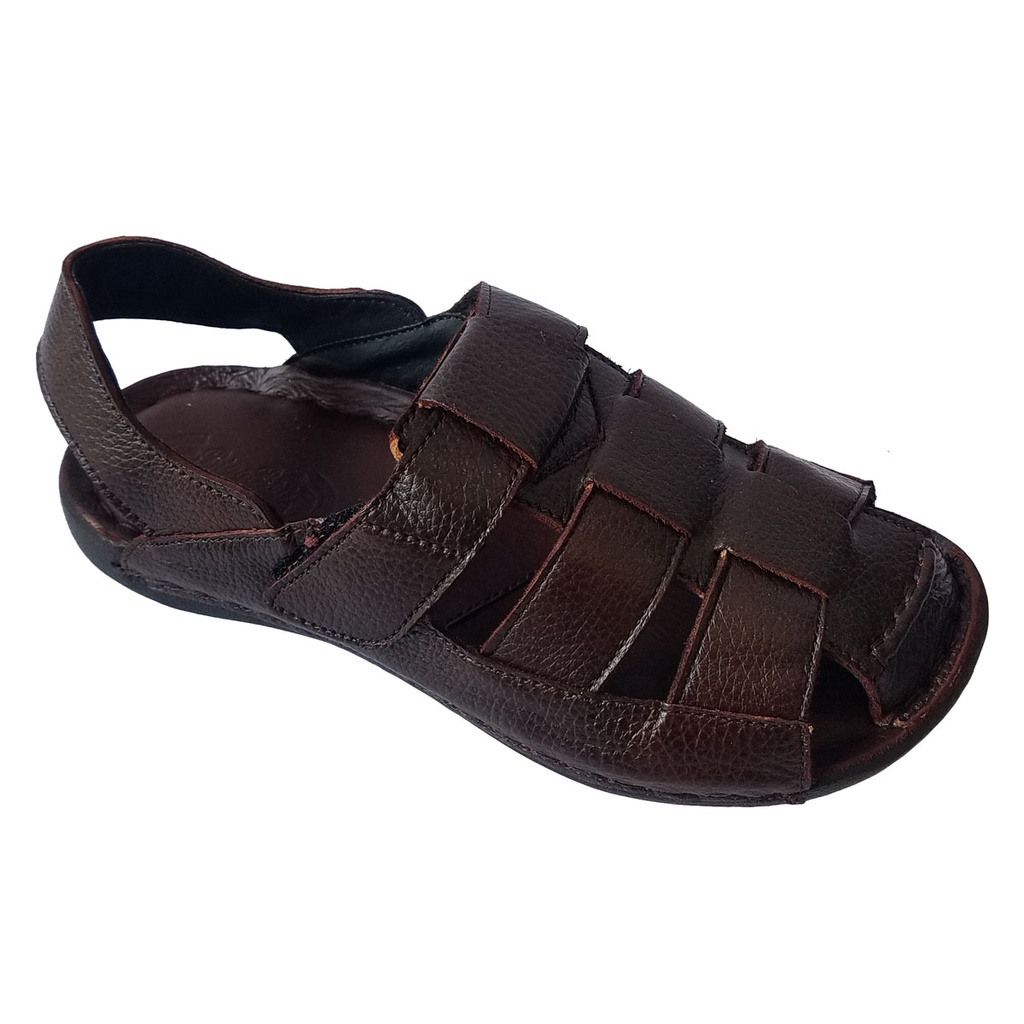 Giày Sandal Nam Bít Mũi Da Bò Thật BIGGBEN HKD546
