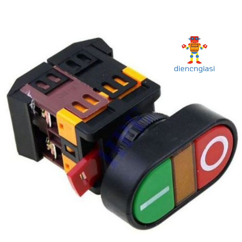 Nút nhấn ON-OFF phi 22 có đèn 220v | Shopee Việt Nam