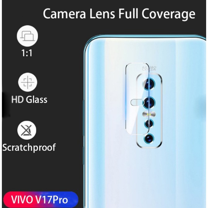 (3in1) Vivo V17 V17pro Y11 Y12 Y15 Y17 Y19 Phim kính cường lực + Phim ống kính + Phim mặt sau bằng sợi carbon