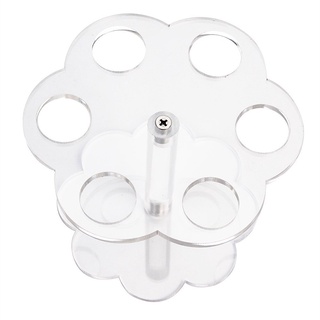 1 Giá Đỡ Kem Ốc Quế 6 Lỗ Bằng Acrylic Trong Suốt