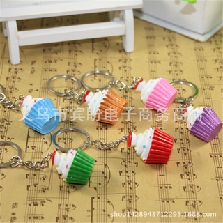 3 Móc Khóa Mô Hình Bánh Cupcake - Thỏ Hồng VPP
