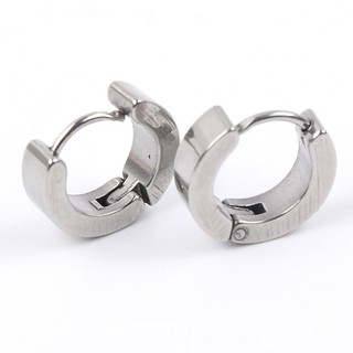 Cặp Bông tai nam khoen inox không đen BHBT222
