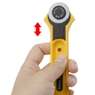28mm Miếng Dán Con Lăn Bánh Xe Cắt Tròn Dụng Cụ Cắt Vải Handmade Da Vải Xoay Cắt