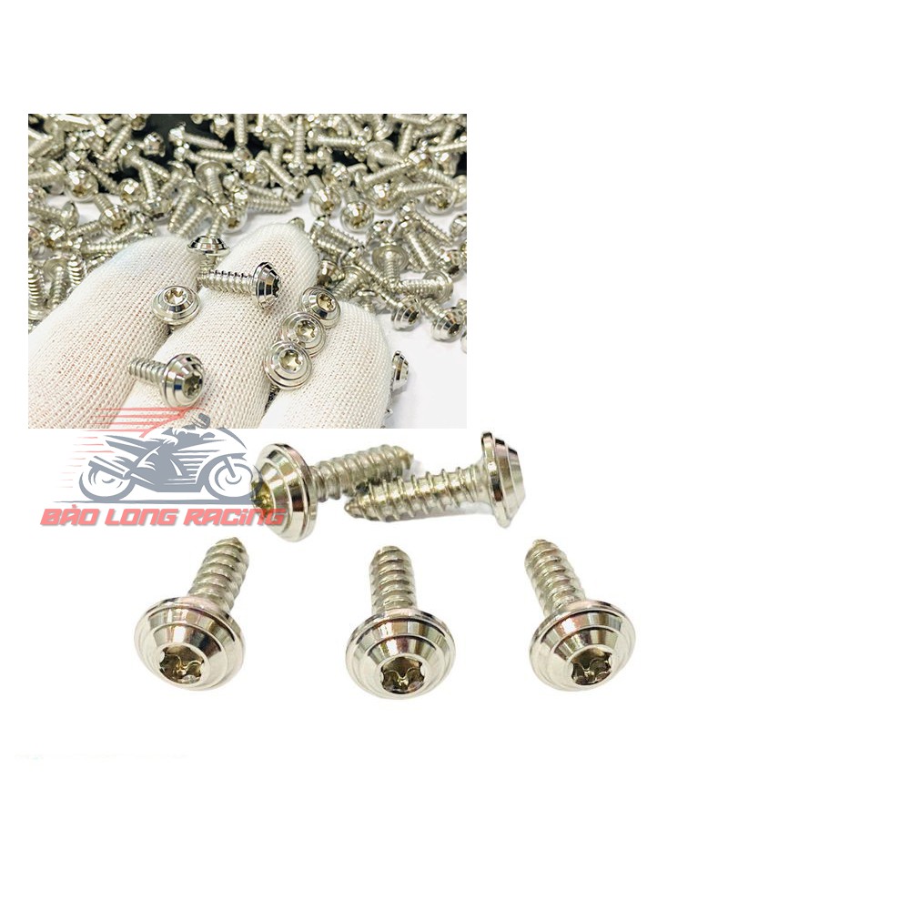 10 Ốc Salaya THÁI 4li15 Xoắn gắn Dàn Áo Các loại xe máy Winner Wave Sonic Blade.....