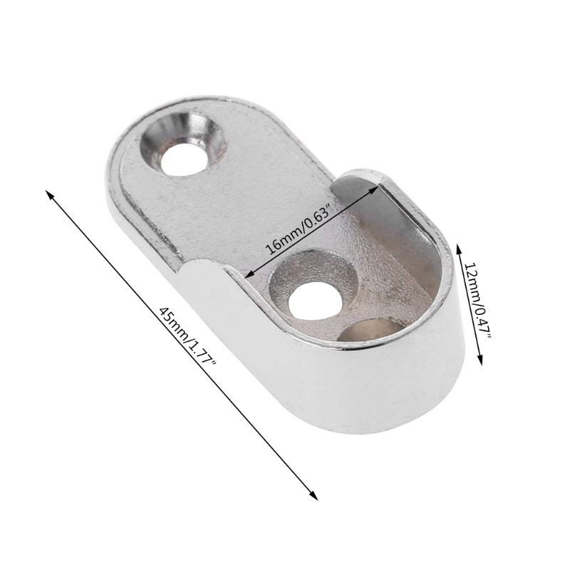Bộ 2 cái giá đỡ ống gắn móc treo quần áo đặt trong tủ đồ dày