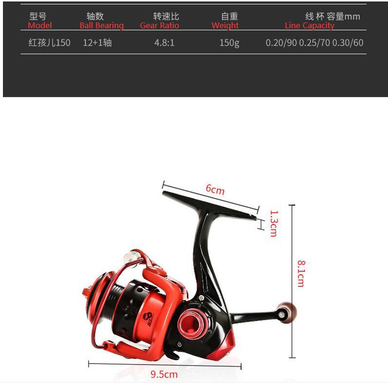 12 + 1bb Gapless Mini Fishing Reel Ice bè thuyền Pancing Nhỏ 500 Mồi Giải Quyết mesin ubang mesen mancing Tôm