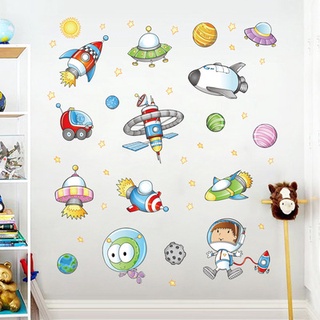 Decal dán tường, tranh dán tường hình phi hành gia, trang trí phòng ngủ, lớp học XL7239