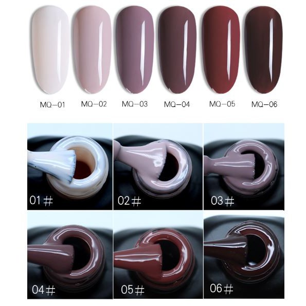 Sơn gel AS chọn lẻ 6 màu nâu MQ