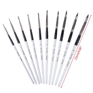 Set 10 Cọ Vẽ Tranh Chuyên Nghiệp Chất Lượng Cao
