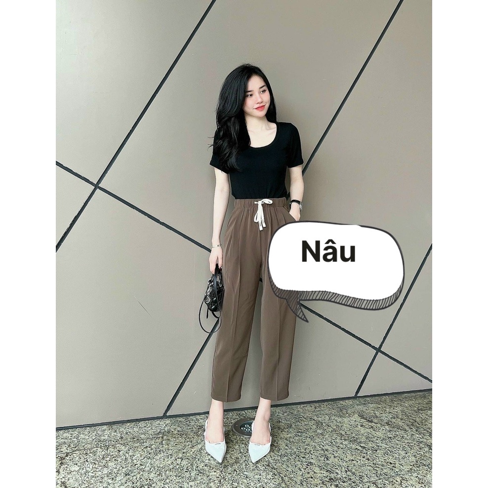 QUẦN BAGGY CẠP CHUN CHẤT CHÉO HÀN