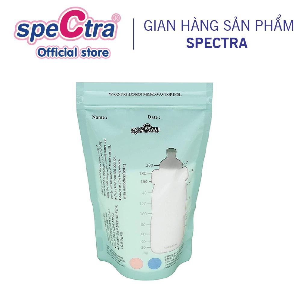 Ảnh Túi Trữ Sữa Spectra Cảm Ứng Nhiệt 200ml 2