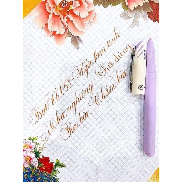 Bút Mài Thầy Ánh SH058 ngòi kim tinh lá tre