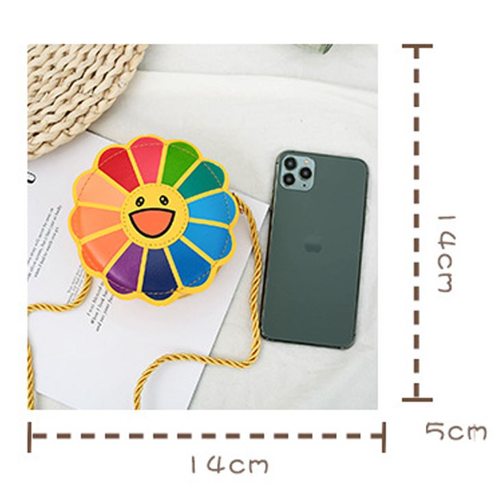 Túi đeo chéo thời trang cho bé và người lớn Hoa Daisy nhiều màu K391 Shalla