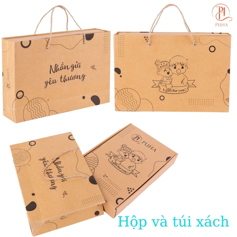 Mô tả Quà tặng 8/3 có túi chườm bụng kinh nóng lạnh đa năng chăm sóc bạn gái Puha 1000ml - 6