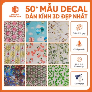 Giấy decal dán kính ED loại dày cao cấp nhiều mẫu hoa văn tự chọn 90cm