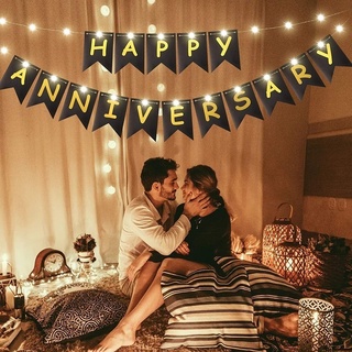 Dây Cờ Trang Trí Chữ HAPPY ANNIVERSARY