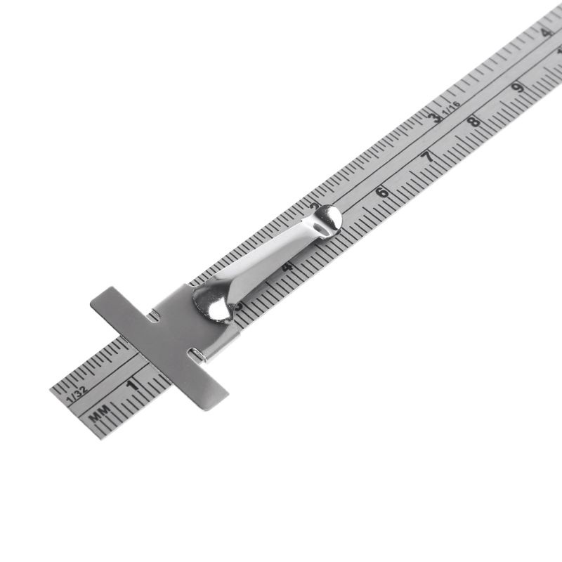MOON 6 Quy tắc bỏ túi bằng thép không gỉ Thước đo tiện dụng cho trường kỹ thuật