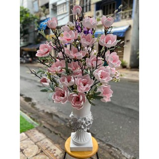 Hoa Mộc Lan giả - Hoa Mộc lan xốp 6 bông - Hàng cao cấp