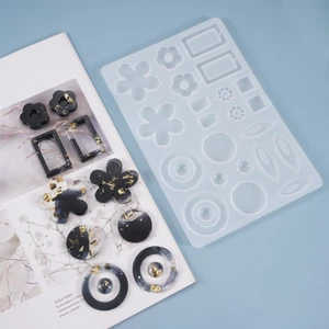 GODD DIY Trang Sức Khuôn Treo Mặt Dây Chuyền Móc Khóa Trang Trí Đúc Khuôn Nhựa
