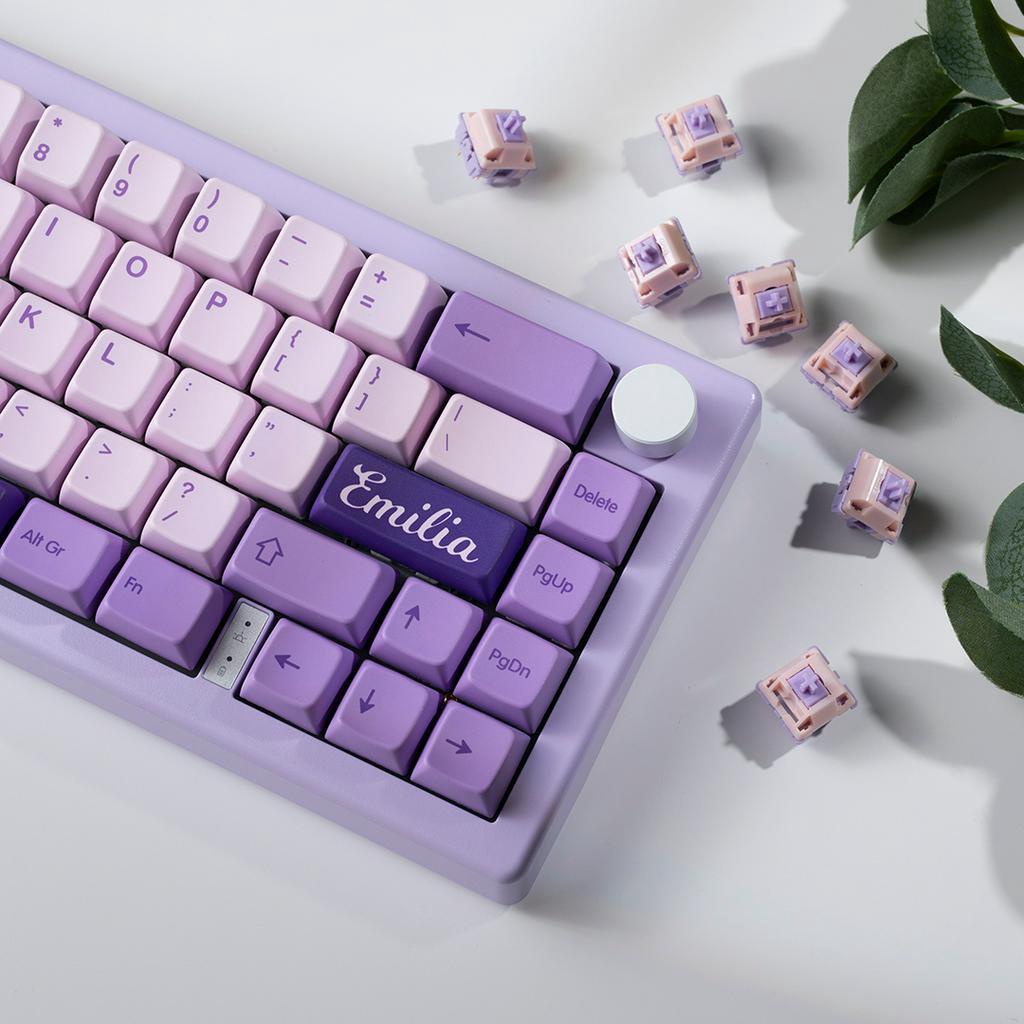 Bộ Keycap Tím   Keycap Keycap Frost Witch Profile MDA   Nhựa PBT   In