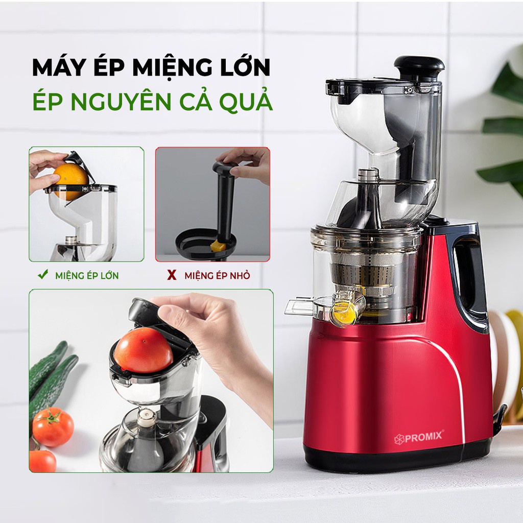 [Mã ELHA22 giảm 6% đơn 300K] Máy ép chậm nguyên quả HONGXING RH-312 ép kiệt bã giữ được nước nguyên chất