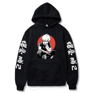 Áo Hoodie My Hero Anime in hình Bakugou Katsuki Áo Nỉ Nam Nữ Harajuku