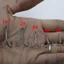 Móc câu đôi CHEESELY Đục lỗ Đầu bền Kích thước 1 2 4 6 8 Mồi cá