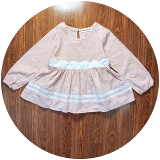 áo dài tay dáng babydoll bé gái
