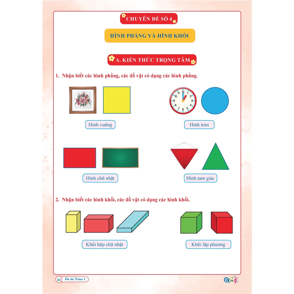 Ảnh Sách - Bộ Ôn Hè Lớp 1 (Toán + Tiếng Việt) - Dành Cho Học Sinh Lớp 1 Lên Lớp 2 - Theo Chương Trình SGK Mới Nhất (2 Cuốn) 3
