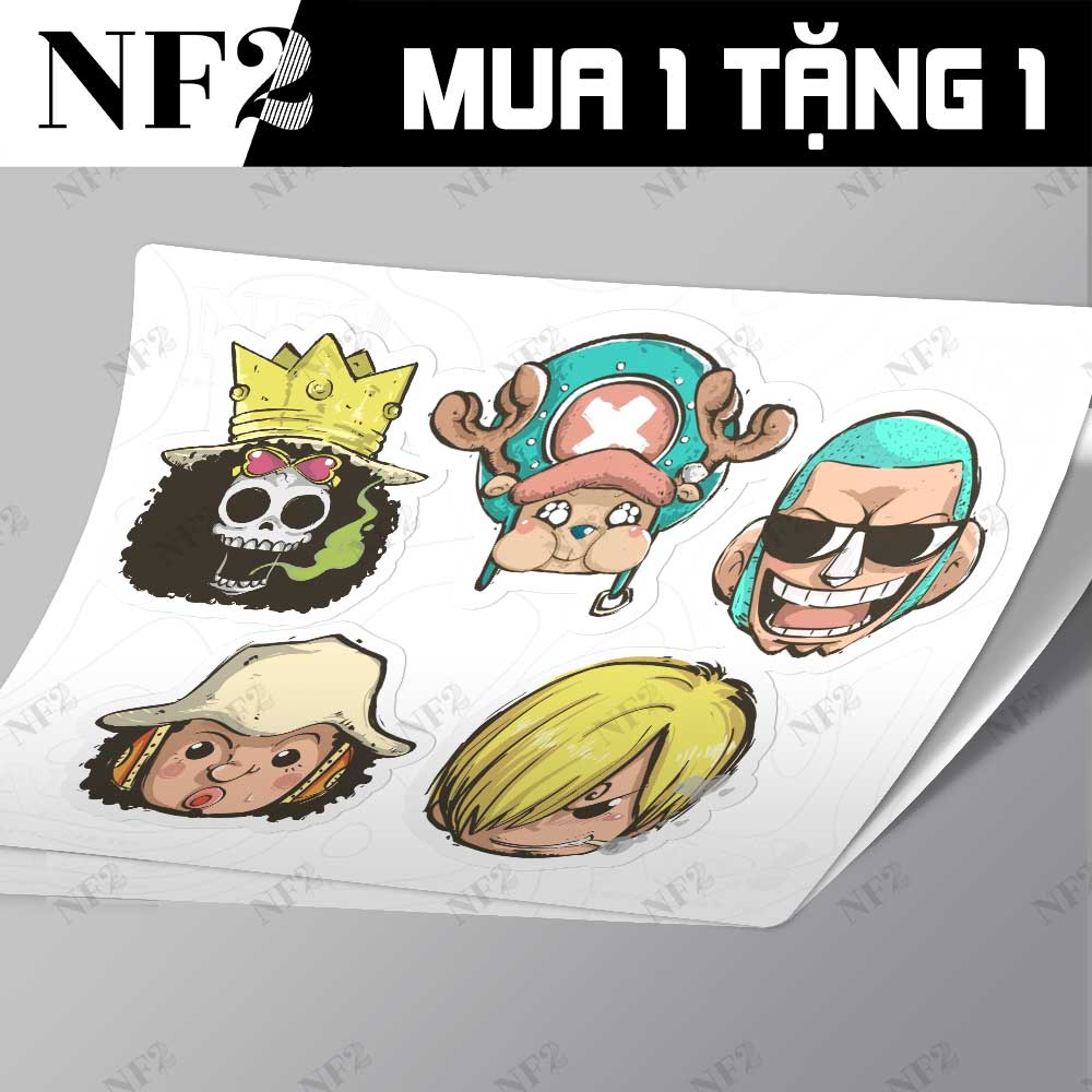 ONE PIECE - Decal Sticker Miếng Dán Trang Trí NF2