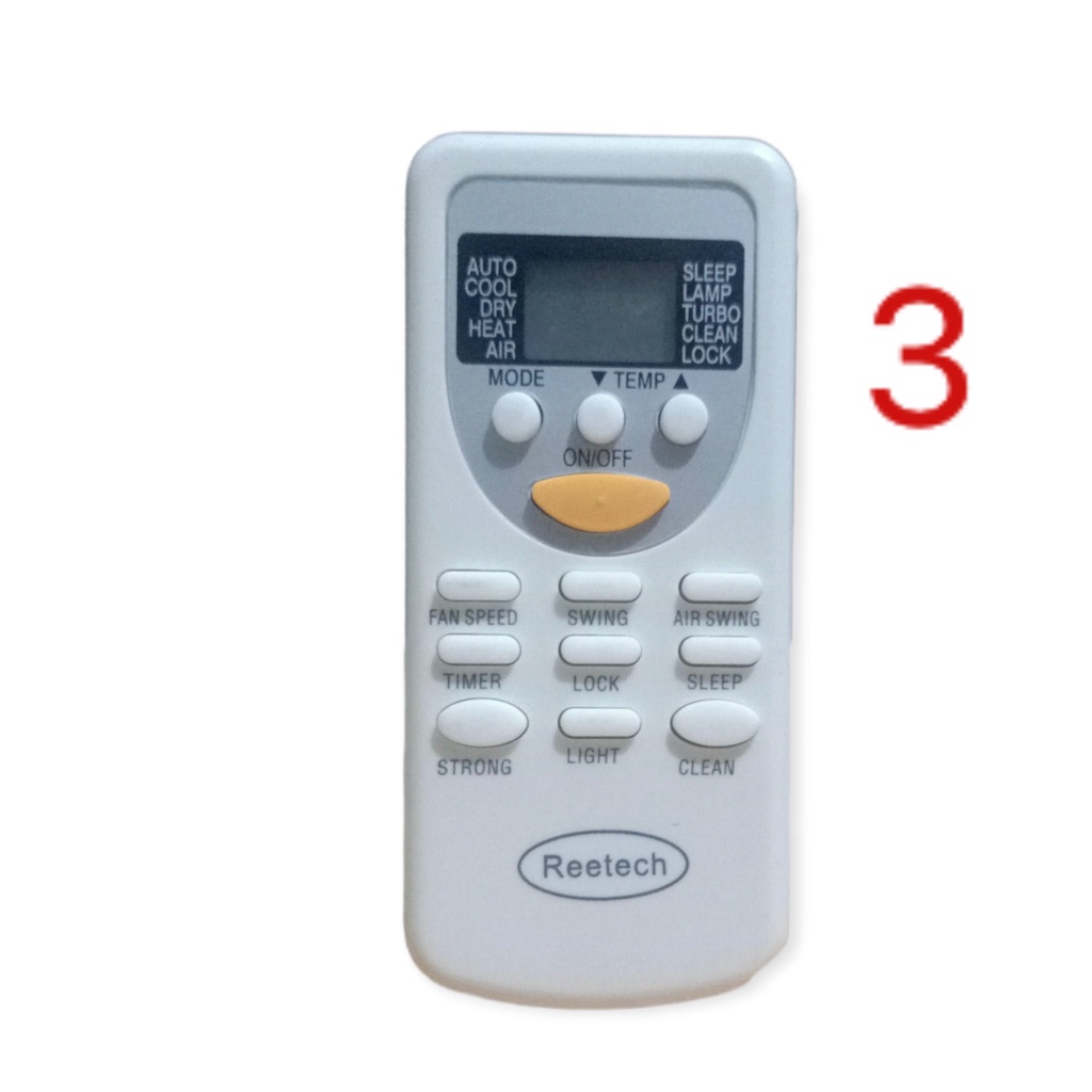 Điều khiển máy lạnh Reetech nhiều loại ( tặng cặp pin ) / Remote máy lạnh Reetech