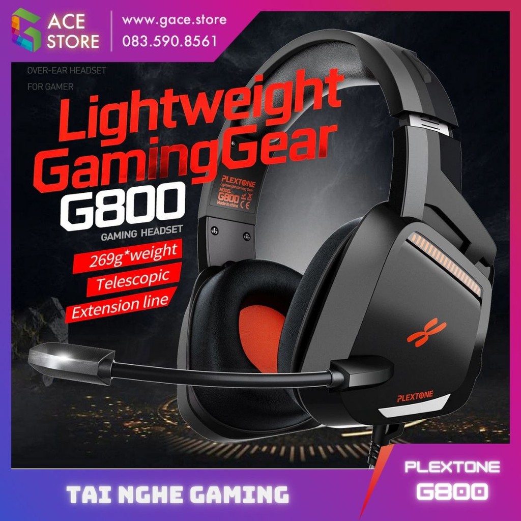 Plextone G800 Tai nghe gaming ch p tai c mic r i Shopee Vi t Nam