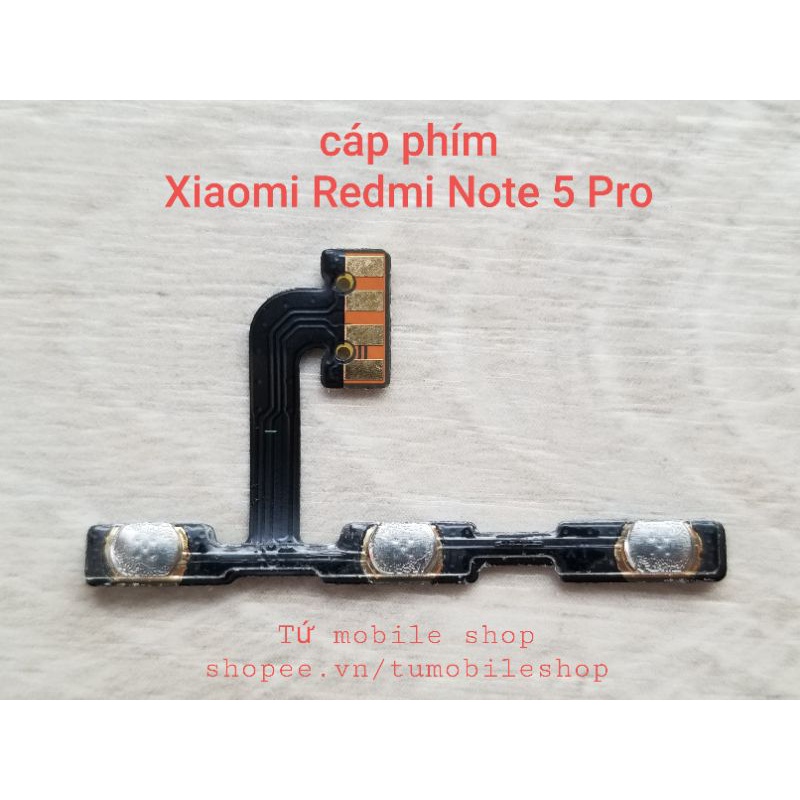 Cáp phím nguồn + phím âm lượng Xiaomi Redmi Note 5 Pro | Shopee Việt Nam