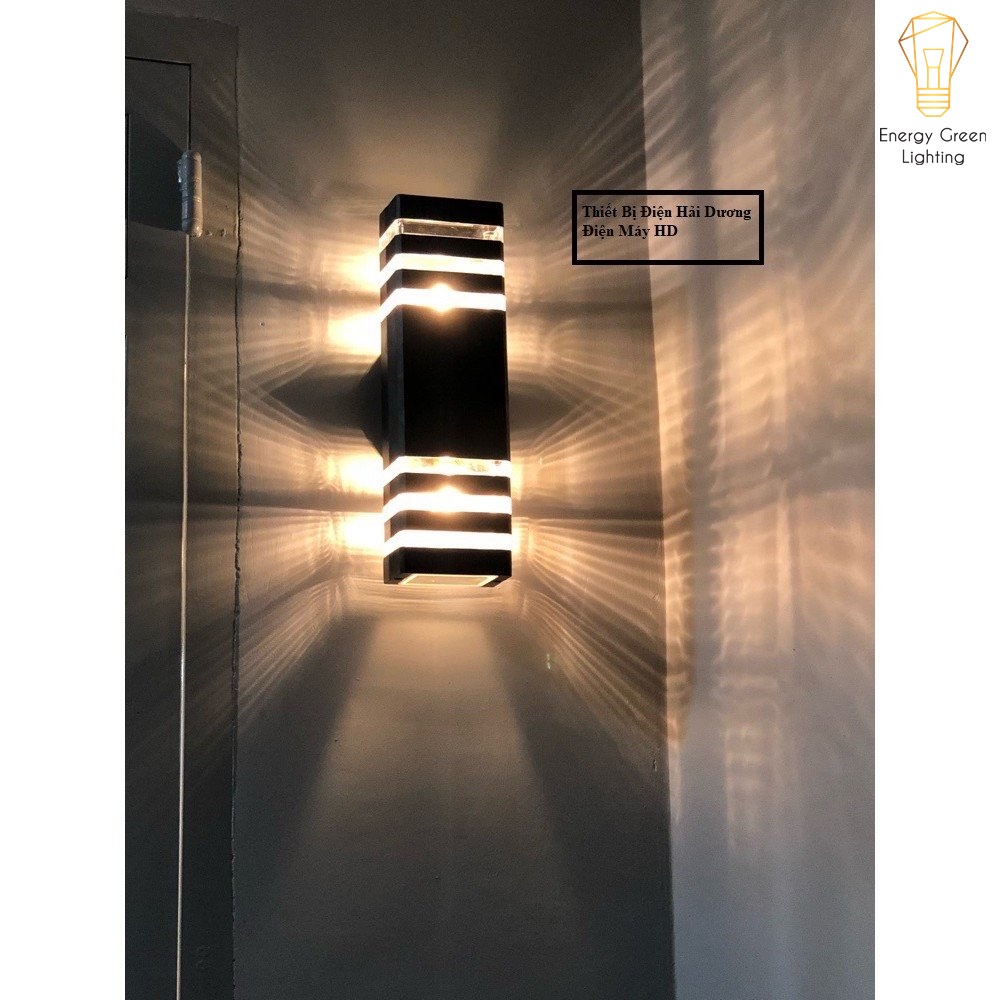 Ảnh Đèn tường Atimol 2 Đầu Đui Energy Green Lighting E27 3358/2 Decor Vintage trụ cổng cột nhà chiếu sáng  3 Vạch Kẻ Mỗi Đầu 1