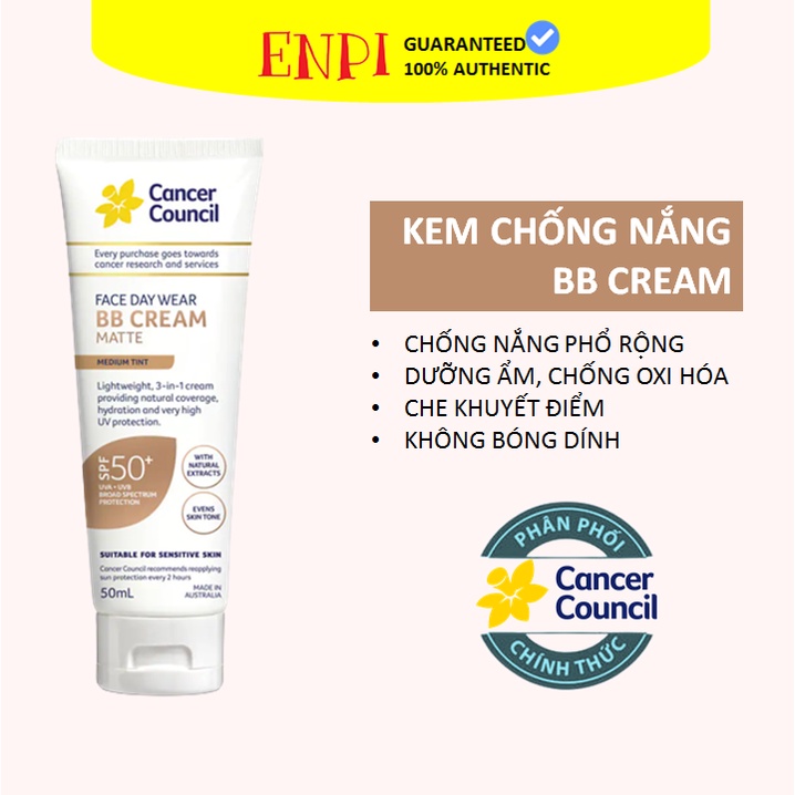 Kem nền chống nắng sáng tự nhiên Cancer Council BB Cream Light Tint Shopee Việt Nam