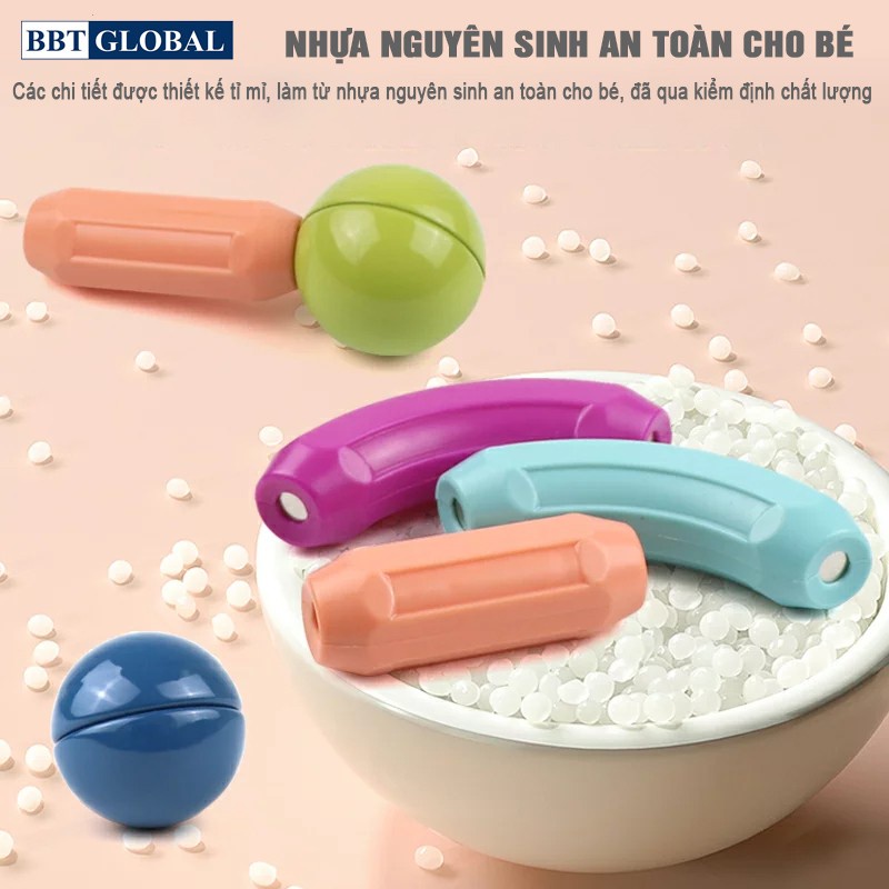 Mô tả Tặng hộp nhựa- Đồ chơi xếp hình nam châm thông minh đa dạng màu sắc 130 chi tiết - 6