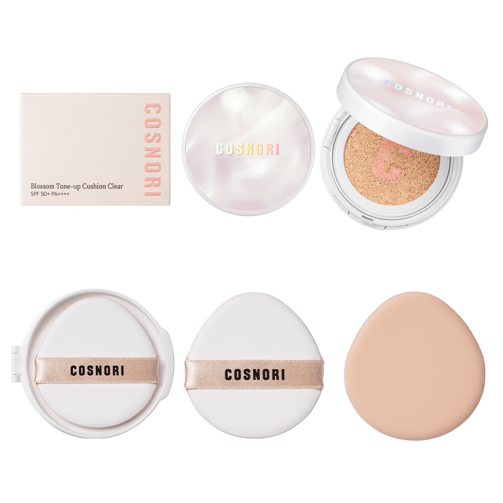 Cushion Cosnori Blossom Có Chống Nắng 14g - Blossom Tone Up Cushion Clear SPF50+ PA++++