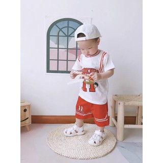 Bộ thể thao mùa hè chất liệt cotton quảng châu cho bé trai